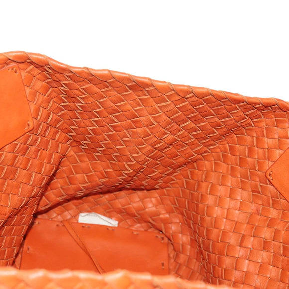 BOTTEGA VENETA INTRECCIATO Hand Bag Leather Brown 141498 Auth 154074V