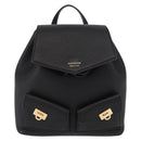 Salvatore Ferragamo Gancini Backpack Leather Black Gold Auth 154075SM-2