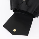 Salvatore Ferragamo Gancini Backpack Leather Black Gold Auth 154075SM-21