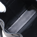 Salvatore Ferragamo Gancini Backpack Leather Black Gold Auth 154075SM-24