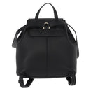 Salvatore Ferragamo Gancini Backpack Leather Black Gold Auth 154075SM-3