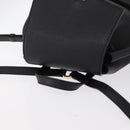 Salvatore Ferragamo Gancini Backpack Leather Black Gold Auth 154075SM-6