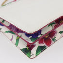 Salvatore Ferragamo Chain Gancini Bag Canvas Multicolor Gold Auth 154076SAM-14