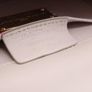 Salvatore Ferragamo Chain Gancini Bag Canvas Multicolor Gold Auth 154076SAM-22