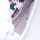 Salvatore Ferragamo Chain Gancini Bag Canvas Multicolor Gold Auth 154076SAM-23