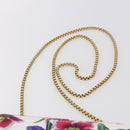 Salvatore Ferragamo Chain Gancini Bag Canvas Multicolor Gold Auth 154076SAM-9