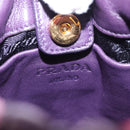 PRADA Hand Bag Leather 2way Multicolor Gold Auth 154077SAM-22