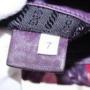 PRADA Hand Bag Leather 2way Multicolor Gold Auth 154077SAM-10