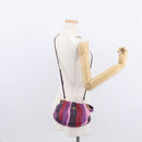 PRADA Hand Bag Leather 2way Multicolor Gold Auth 154077SAM-26