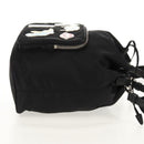 PRADA Hand Bag Nylon 2way Black Silver Auth 154078SAM-4