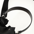 PRADA Hand Bag Nylon 2way Black Silver Auth 154078SAM-14