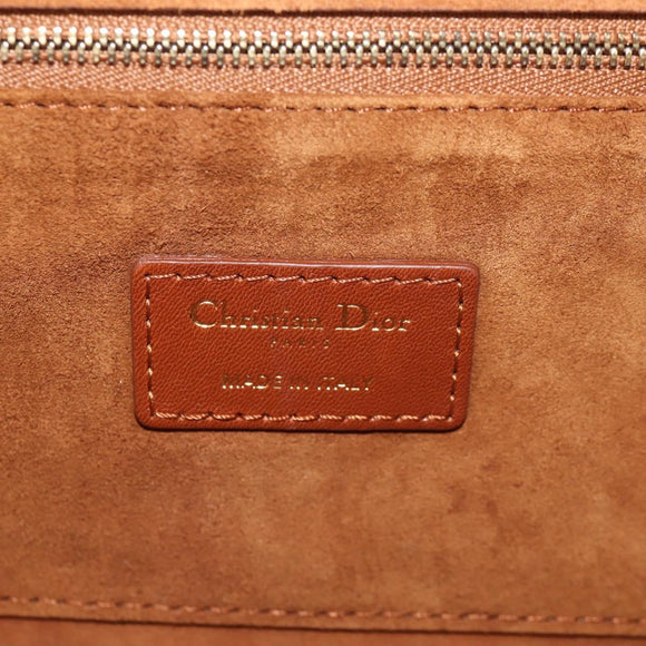 Christian Dior Ketten-Umhängetasche Leder Braun Gold Orig. 154079V