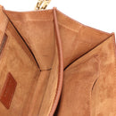 Christian Dior Ketten-Umhängetasche Leder Braun Gold Orig. 154079V-23