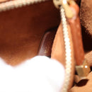 Christian Dior Ketten-Umhängetasche Leder Braun Gold Orig. 154079V-12