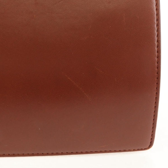 Christian Dior Ketten-Umhängetasche Leder Braun Gold Orig. 154079V