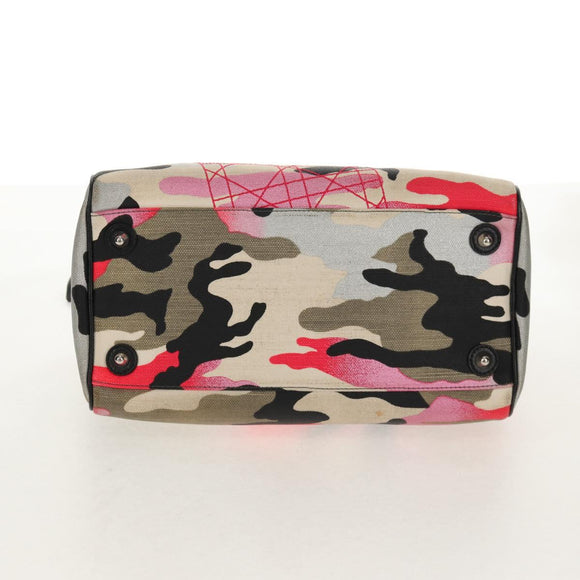 Christian Dior Anselmurail Boston Bag Canvas Multicolor Auth 154080V