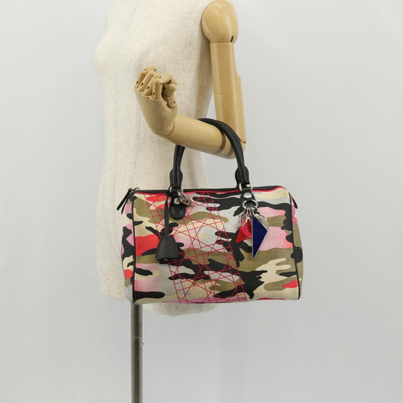 Christian Dior Anselmurail Boston Bag Canvas Multicolor Auth 154080V