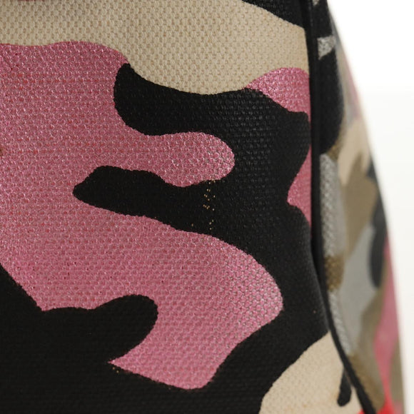 Christian Dior Anselmurail Boston Bag Canvas Multicolor Auth 154080V