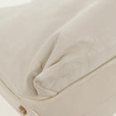 FENDI Mamma Baguette Shoulder Bag Leather White Gold Auth 154081M-14