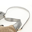 GUCCI GG Canvas New Jackie Shoulder Bag 2way Beige Gold 246907 Auth 154082V-16