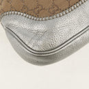 GUCCI GG Canvas New Jackie Shoulder Bag 2way Beige Gold 246907 Auth 154082V-17