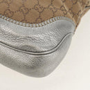 GUCCI GG Canvas New Jackie Shoulder Bag 2way Beige Gold 246907 Auth 154082V-20