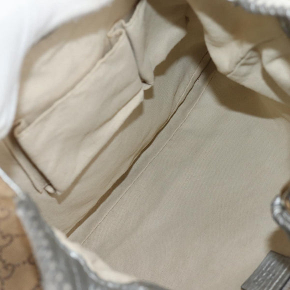 GUCCI GG Canvas New Jackie Shoulder Bag 2way Beige Gold 246907 Auth 154082V