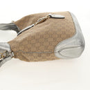 GUCCI GG Canvas New Jackie Shoulder Bag 2way Beige Gold 246907 Auth 154082V-3