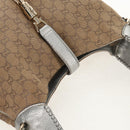 GUCCI GG Canvas New Jackie Shoulder Bag 2way Beige Gold 246907 Auth 154082V-6