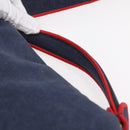 FENDI Mamma Baguette Shoulder Bag Denim 2way Navy Gold Auth 154083M-14