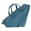 BALENCIAGA Triangle Duffel M Bag Leather 2way Light Blue 476974 Auth 154084V-1