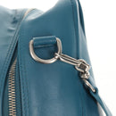 BALENCIAGA Triangle Duffel M Bag Leather 2way Light Blue 476974 Auth 154084V-20
