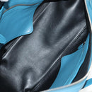 BALENCIAGA Triangle Duffel M Bag Leather 2way Light Blue 476974 Auth 154084V-22