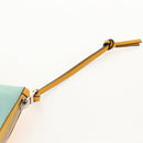 LOEWE Anagram Clutch Bag Leather Light Blue Silver Auth 154086M-8