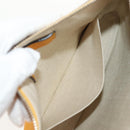 LOEWE Anagram Clutch Bag Leather Light Blue Silver Auth 154086M-20