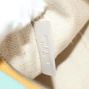 LOEWE Anagram Clutch Bag Leather Light Blue Silver Auth 154086M-11