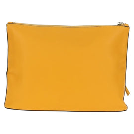 LOEWE Anagram Clutch Bag Leather Light Blue Silver Auth 154086M - 0