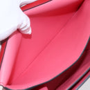 HERMES Opry 24 Shoulder Bag Leather Red Silver Auth 154087SM-20