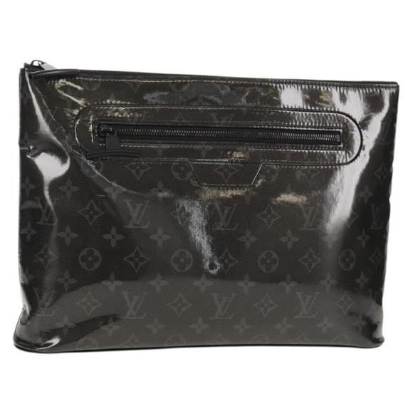LOUIS VUITTON Eclipse Glaze Pochette Cosmos Clutch Bag M63373 LV Auth 154089V