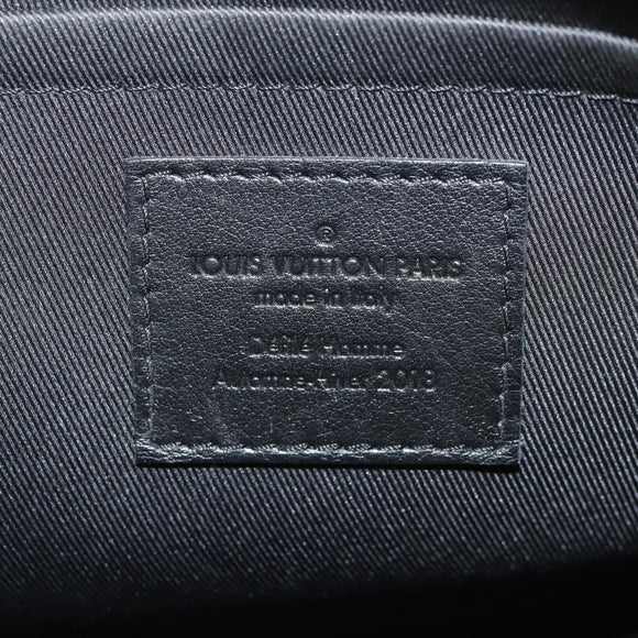 LOUIS VUITTON Eclipse Glaze Pochette Cosmos Clutch Bag M63373 LV Auth 154089V