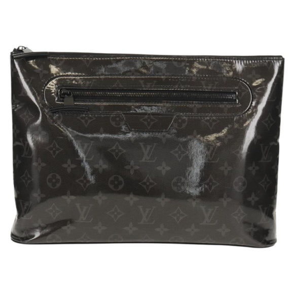 LOUIS VUITTON Eclipse Glaze Pochette Cosmos Clutch Bag M63373 LV Auth 154089V