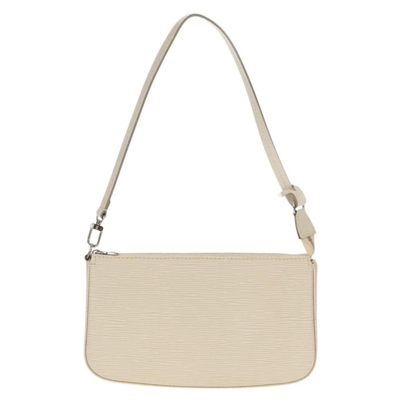 LOUIS VUITTON Epi Pochette Accessoires Pouch White M4077J LV Auth 154090V
