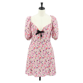 Miu Miu One Piece Silk Pink Auth 154093