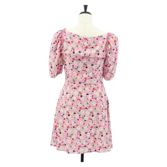 Miu Miu One Piece Silk Pink Auth 154093