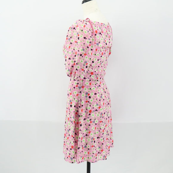 Miu Miu One Piece Silk Pink Auth 154093
