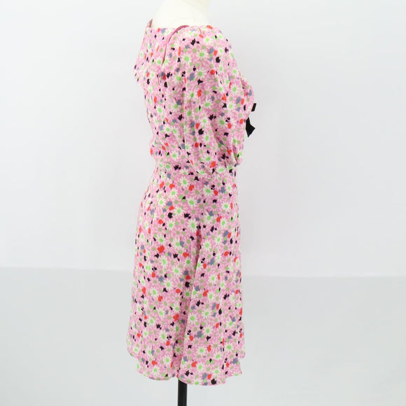 Miu Miu One Piece Silk Pink Auth 154093
