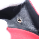 SAINT LAURENT Compact Wallet Leather Red Auth 154094-11