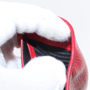 SAINT LAURENT Compact Wallet Leather Red Auth 154094-19