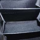 Christian Dior Trotter Canvas Saddle Wallet Navy Silver Auth 154095-11