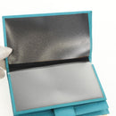 Christian Dior Long Wallet Leather Light Blue Gold Auth 154096V-10